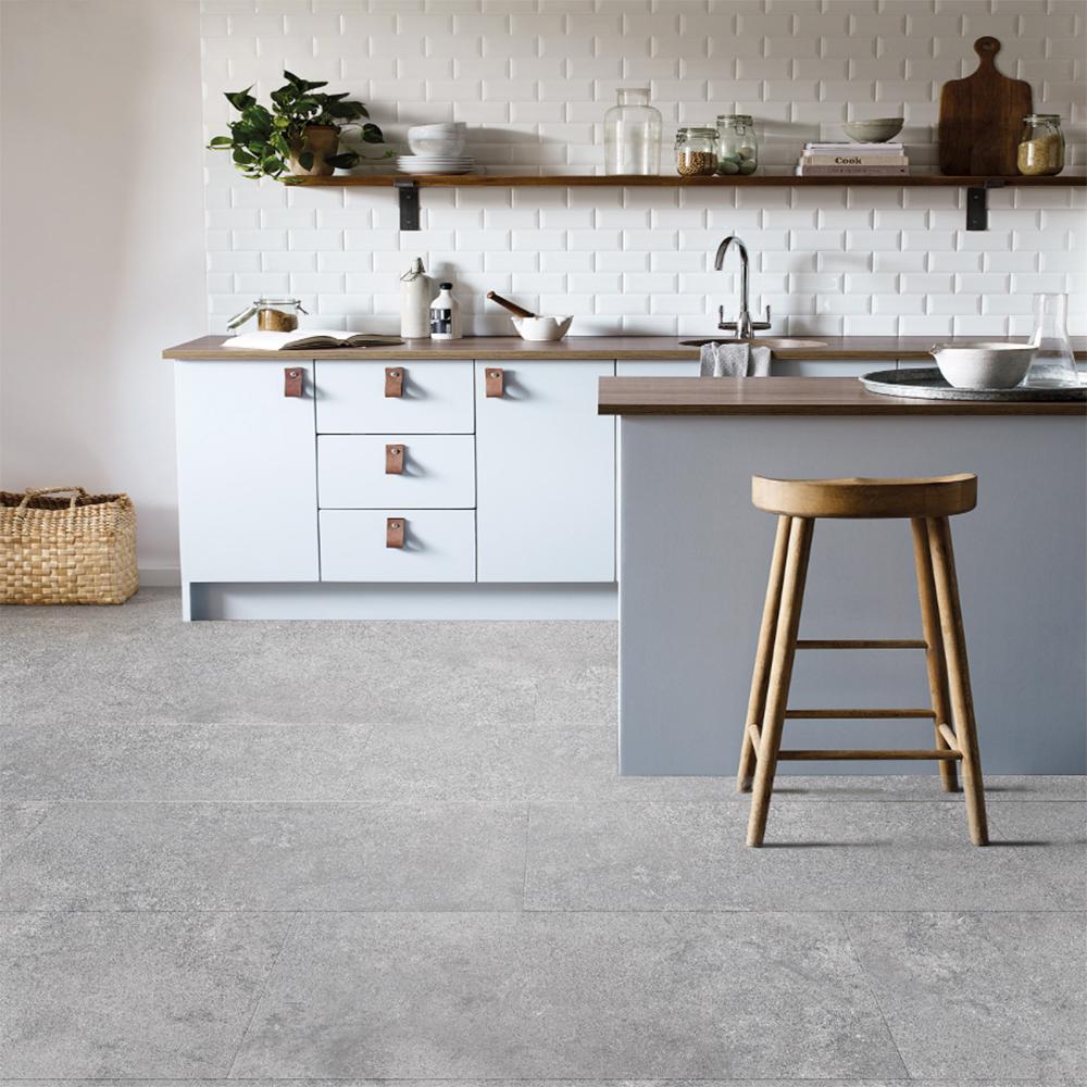 Timba Aquacore Pro-Flex Tile Vinyl Urban Concrete Flooring - 457mm x 914mm