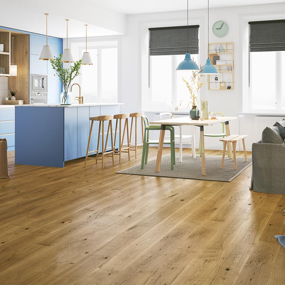 Timba Design Engineered Smoked Oak Flooring - 180mm x 1800mm