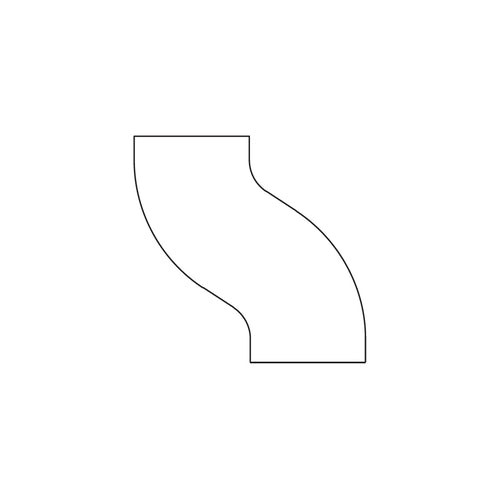 Timesaver Cast Iron 75mm Soil Pipe Offset