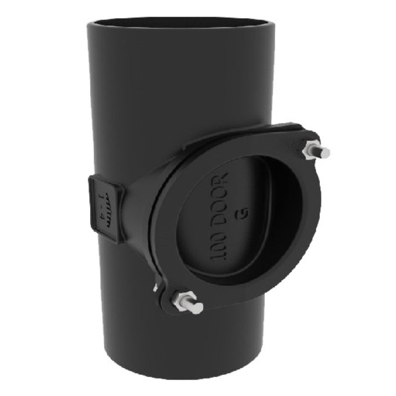 Timesaver Access Pipe with Round Door - 75mm