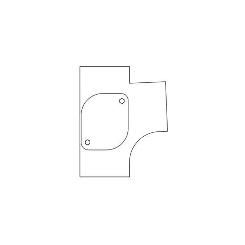 Timesaver Cast Iron Soil Pipe 87.5 Degree Branch with Side Access