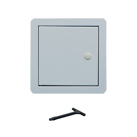 Timloc 1 Hour Fire Rated White Picture Frame with Key Lock Metal Access Panel