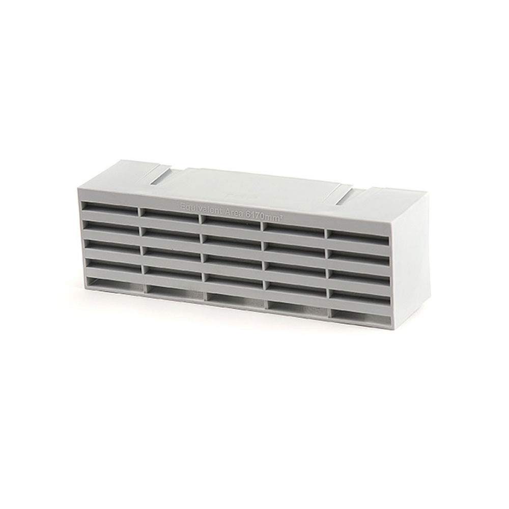 Timloc Grey Plastic Airbrick - Box Of 20 Polypropylene