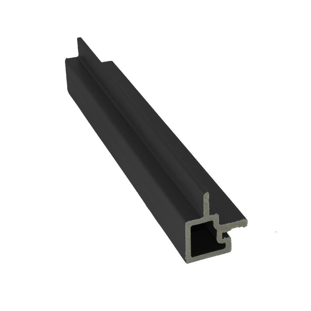 Triton WPC Slatted Wall Cladding External Corner Trim 3.6m Length - Charcoal