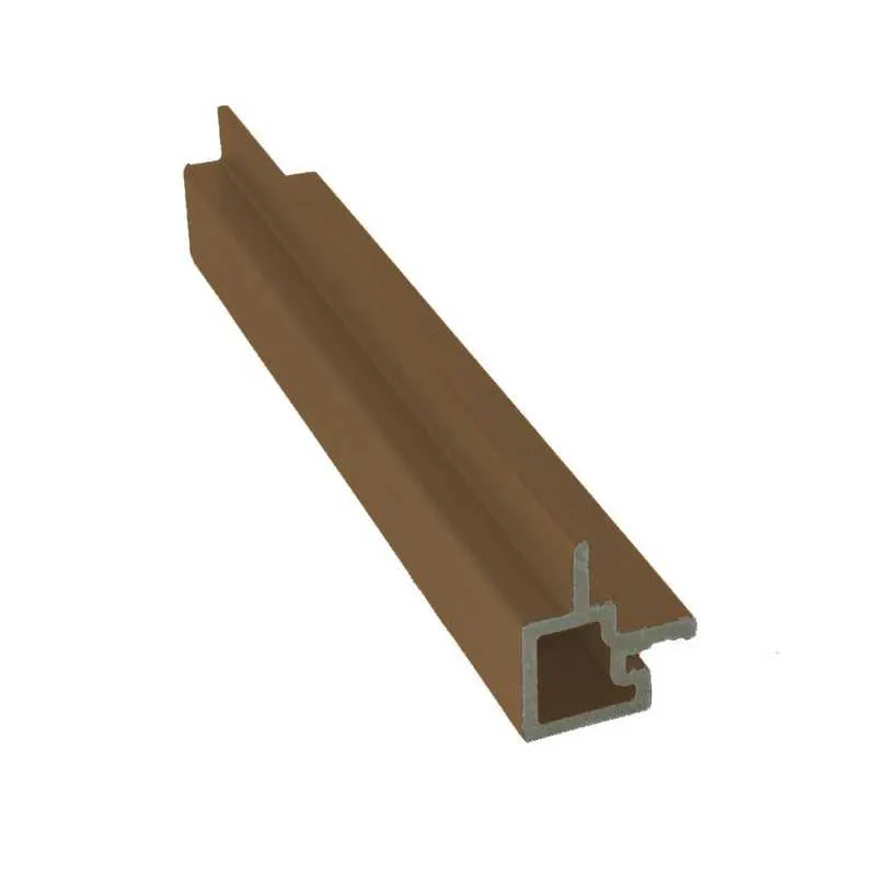 Slatted Cladding Corner Metal Cladding Triton WPC Slatted Wall Cladding External Corner Trim 3.6m Length ...