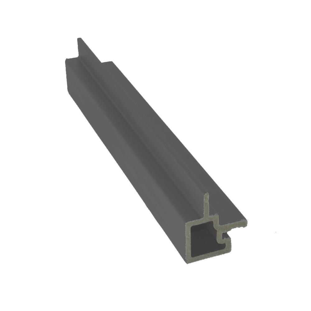 Triton WPC Slatted Wall Cladding External Corner Trim 3.6m Length - Grey