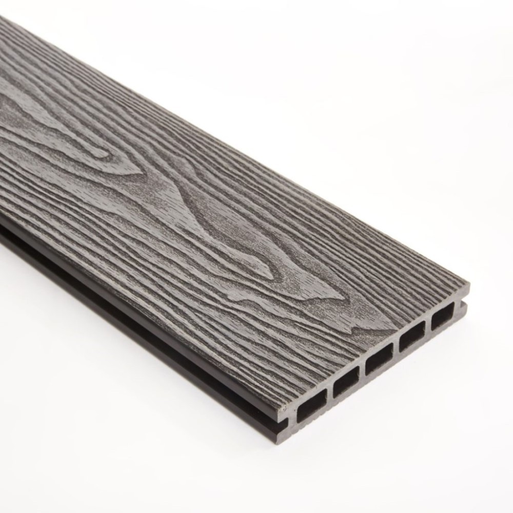 Triton WPC Double Faced Grey 148mm x 25mm Decking Board