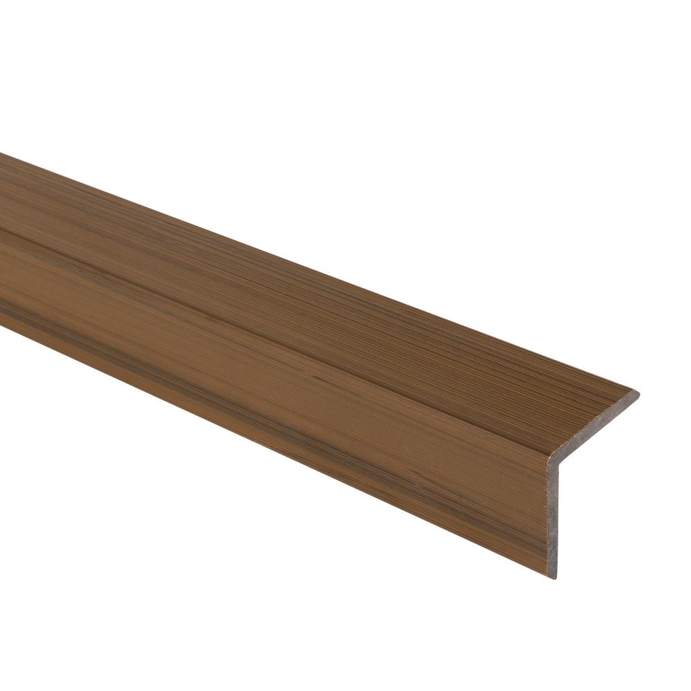 Triton WPC Shiplap Wall Cladding Angle Trim 3.6m Length - Golden Teak