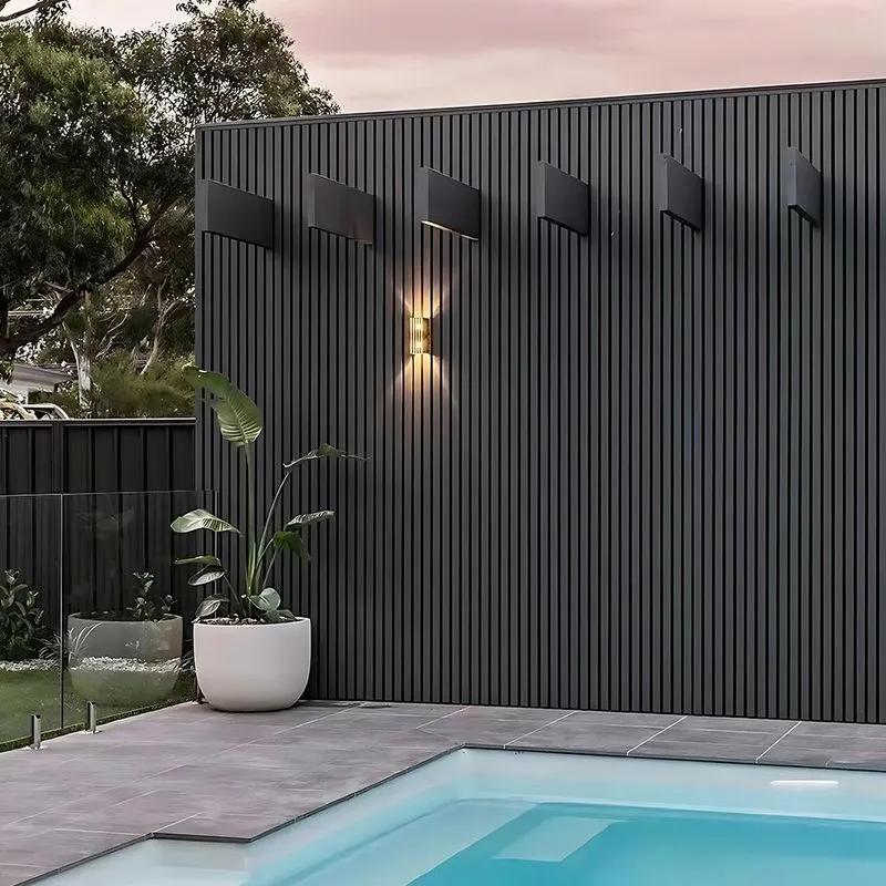 L Cladding Triton WPC Slatted Wall Cladding - Charcoal | Landscaping Superstore®