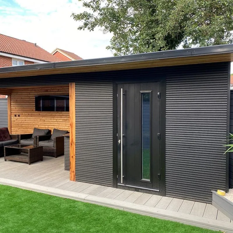 Cladding For Store Triton WPC Slatted Wall Cladding - Grey | Roofing Superstore®