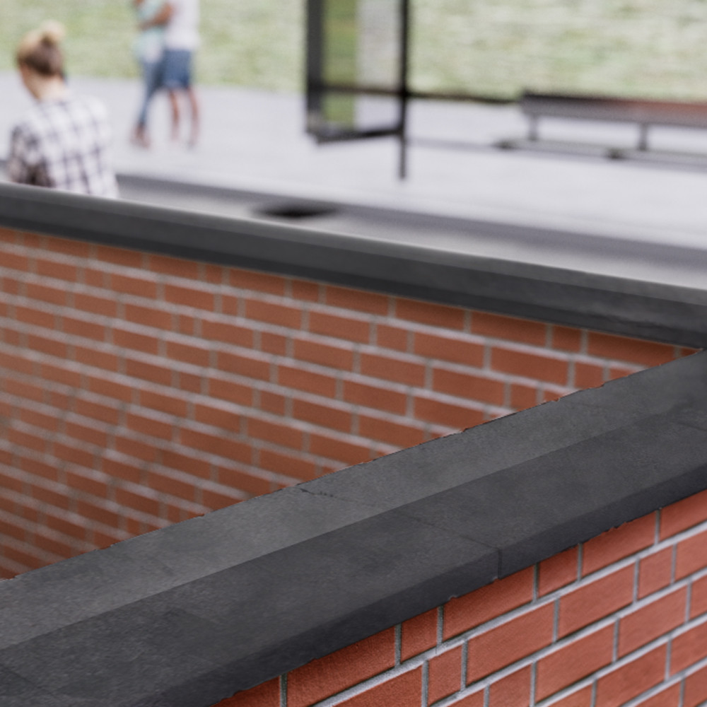 Eurodec 50-75mm Twice Weathered Concrete Coping Stone | Landscaping ...