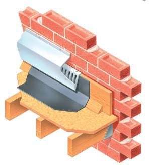 Cavity Trays Grey Type Rav-Fl Flat Roof Abutment Ventilator 1.2M Pvcu