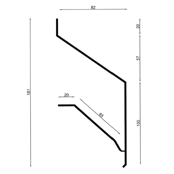 Type RAV-FL Flat Roof Abutment Ventilator 1.2m