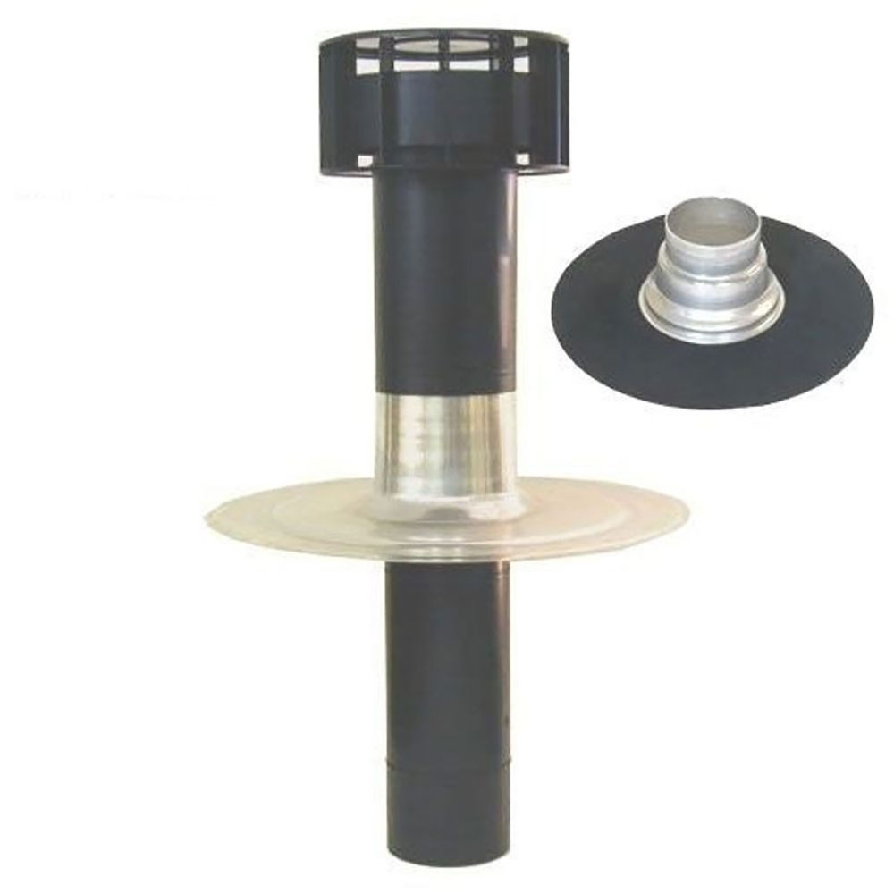 Ubbink OFT4/166 Flat Roof Vent / Terminal (166mm Diameter) - EPDM