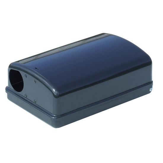 Ultrabait Vandal Resistant Steel Rodent Bait Station - Black