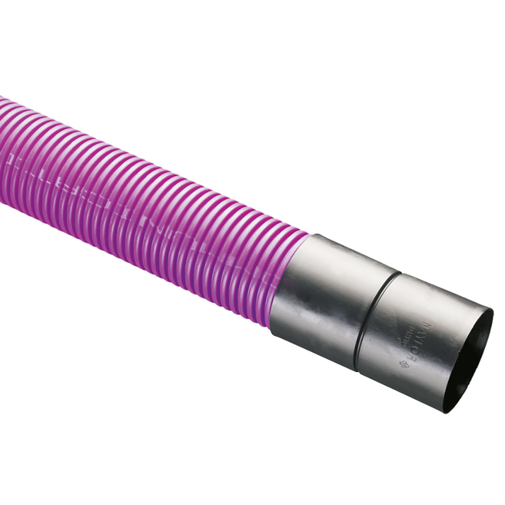 Naylor Underground Twinwall Motorway Comms Ducting 94/110mm x 3m - Purple