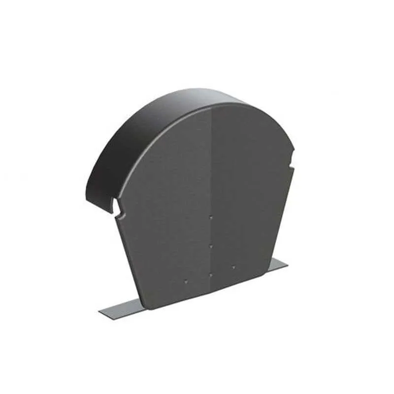 Universal Half Ridge Universal Dry Verge Half Round Ridge End Cap Pack of 2 - Grey | Roofing ...
