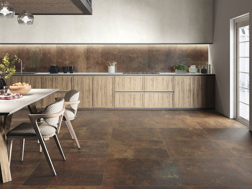Copper Floor Tile Copper Slate Click Waterproof Flooring. | The