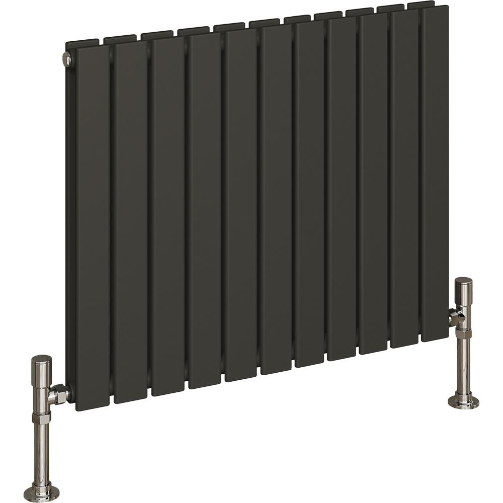Harley Double Panel Anthracite Horizontal Radiator