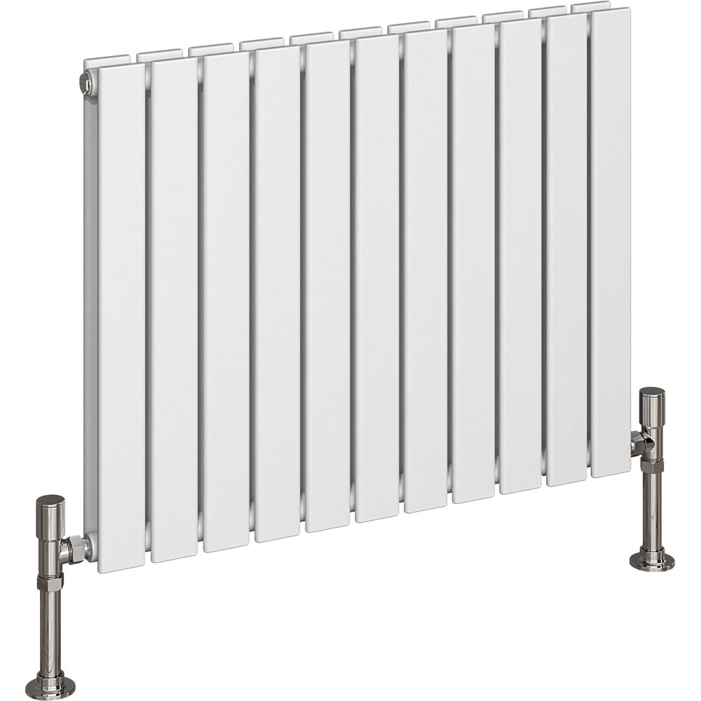 Harley Double Panel White Horizontal Radiator