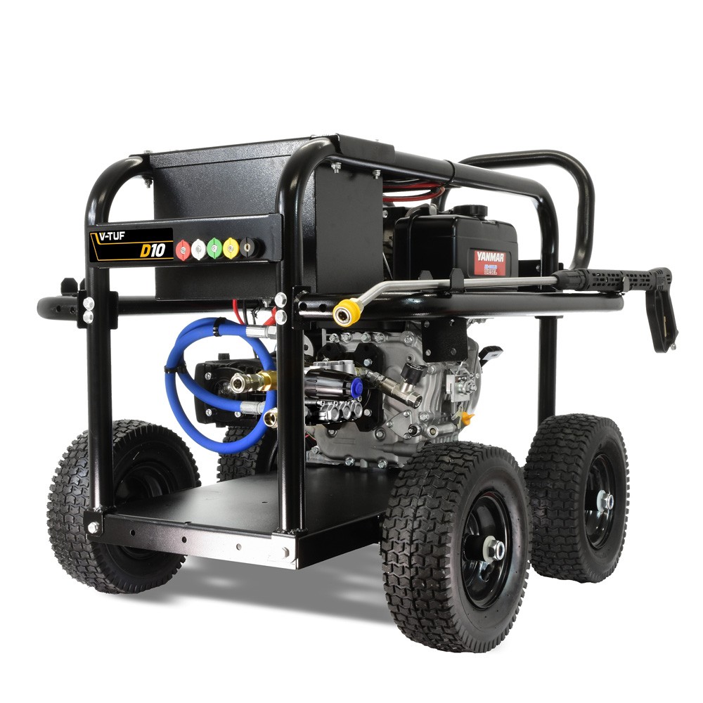 V-TUF D10 3000PSI 200 Bar 10HP Yanmar Diesel Pressure Washer with Gearbox Pump
