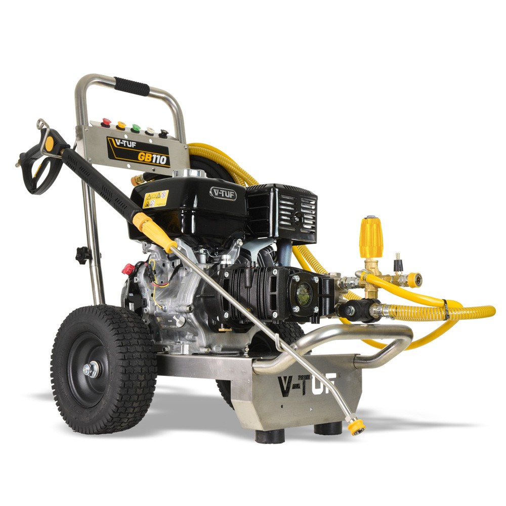 V-TUF GB110 3000psi 13HP 200 Bar Gearbox Driven Honda Petrol Pressure Washer