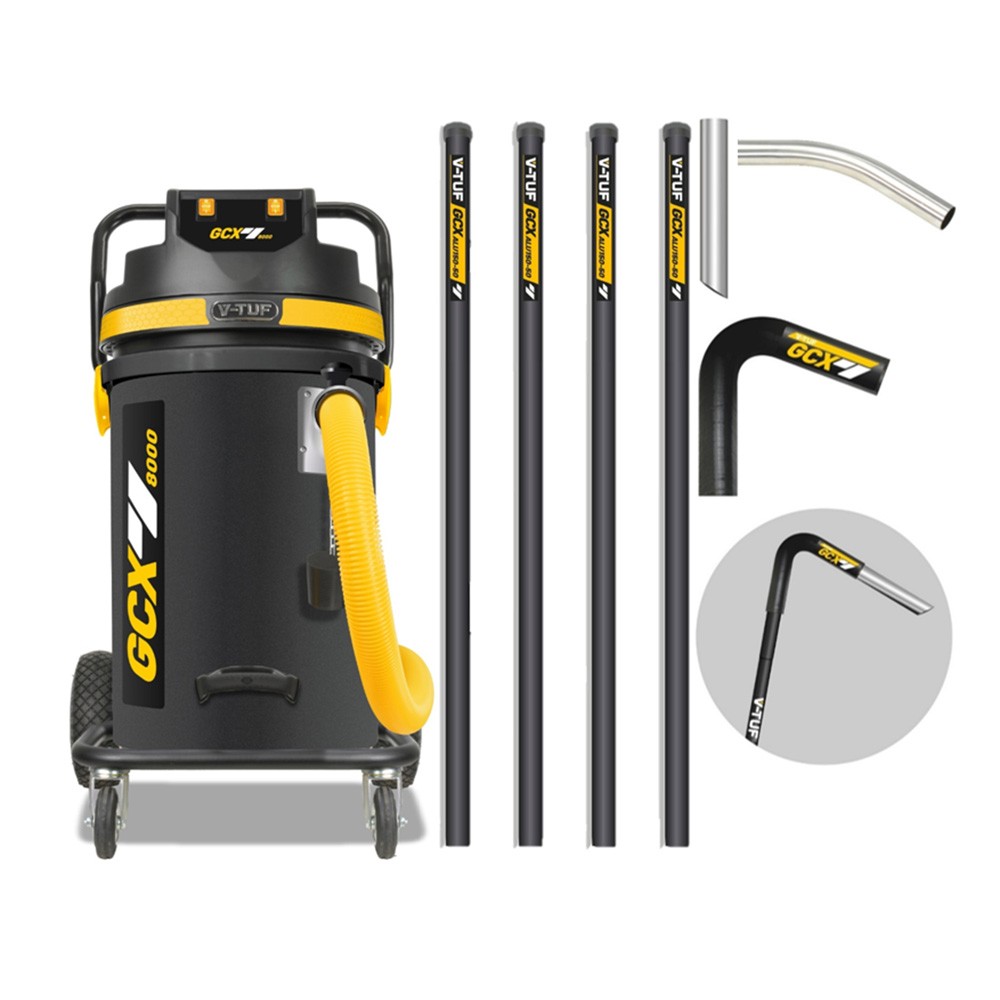 V-TUF GCX8000 3.5kw 240v 80l Wet & Dry Vacuum Cleaner with Gutter Cleaning Kit