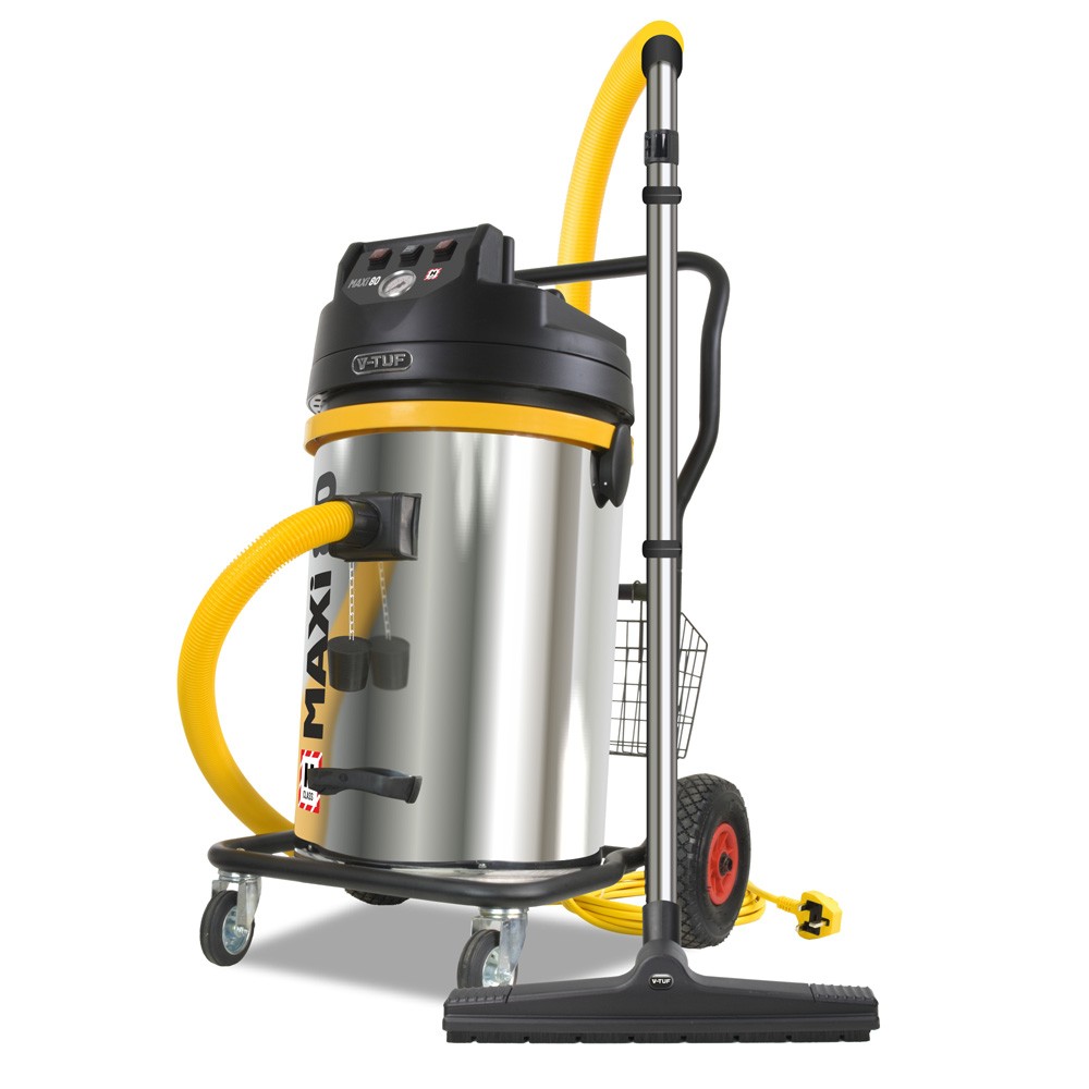 V-TUF MAXI 3500w 240v 80l H Class Dust Extractor & Filter Shaker