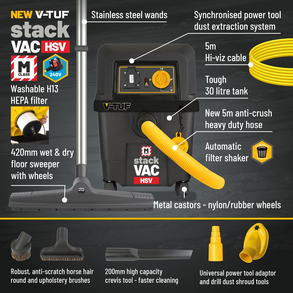 v_tuf_stackvac_hsv_m_class_dust_extractor_wet_&_dry_with_power_take_off_secondary_3