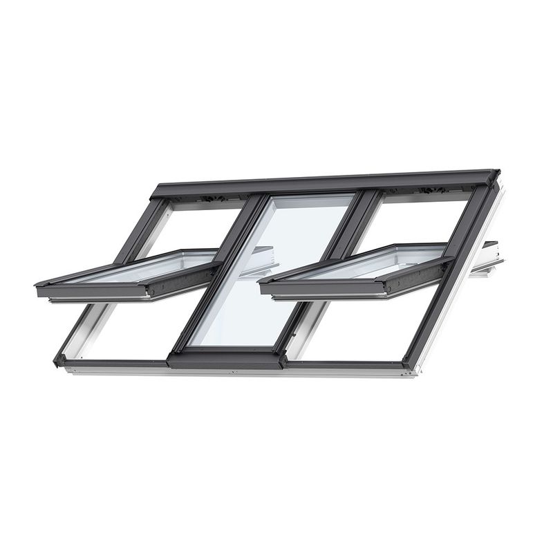VELUX GGLS FFKF08 2066 Centre Pivot 3in1 Window Triple Glaze 188cm x