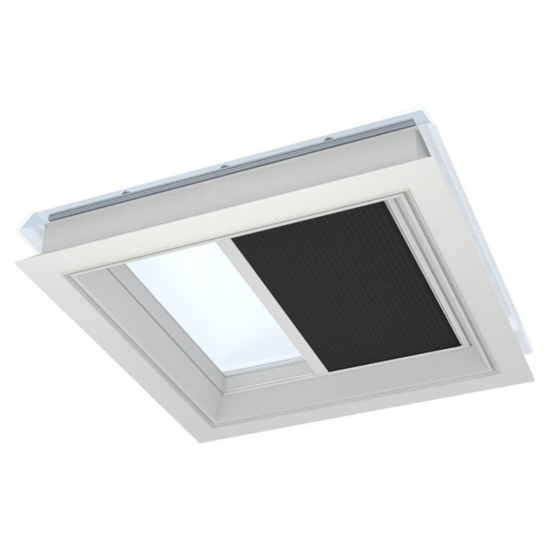 VELUX White Line Solar Light Dimming Energy Blind in Charcoal