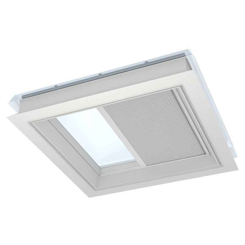 VELUX White Line Solar Light Dimming Energy Blind in White