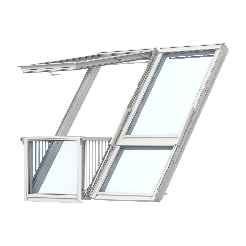 VELUX GDL SK0L223 Triple Glazed Roof Balcony System for Slate