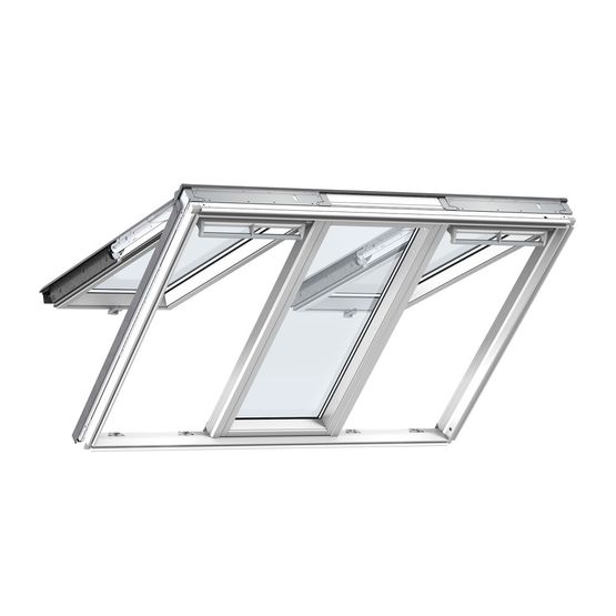 Velux Full Window VELUX GPLS FFKF08 2066 Top Hung 3in1 Window Triple Glazed - 188cm x ...