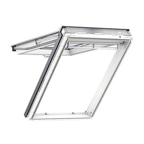 VELUX GPU PK06 0067 White Maintenance Free Top Hung Triple Glazed Roof Window - 94cm x 118cm