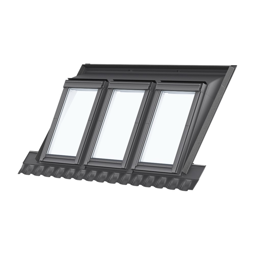 VELUX GPU SA0W31101 White Maintenance Free Top Hung Duo Mini Dormer