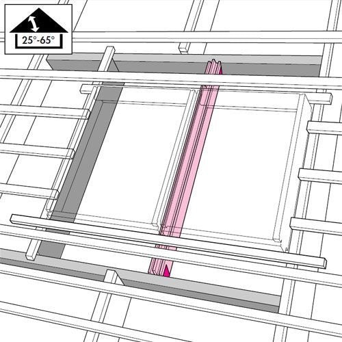 VELUX EKY White Roof Window 100mm Frame Gap Support Trimmer