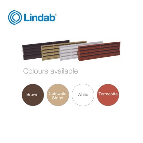 Ventilation Air Brick Facia - Lindab Indomo VPAB