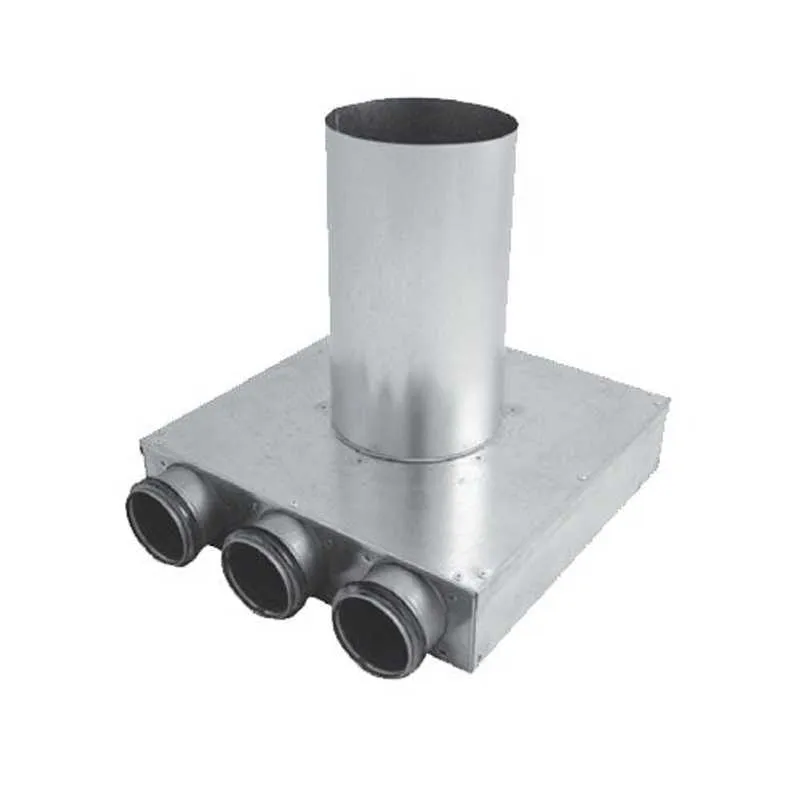 Static Plenum Ventilation Plenum Box 125mm x 63mm with 2 Ports - Lindab Indomo PLVCU ...
