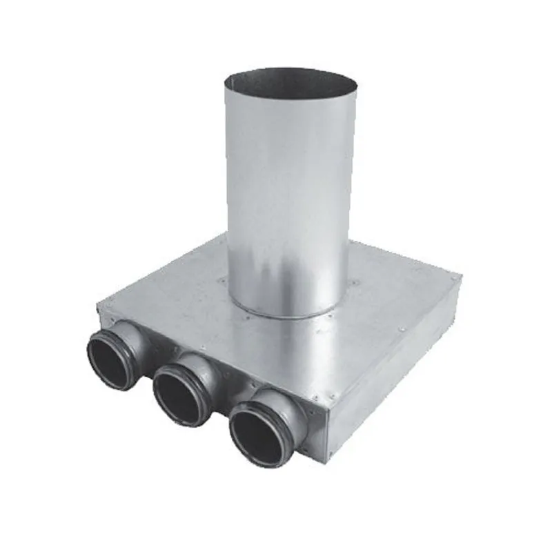 Ventilation Plenum Box 125mm x 63mm with 3 Ports - Lindab Indomo PLVCU ...