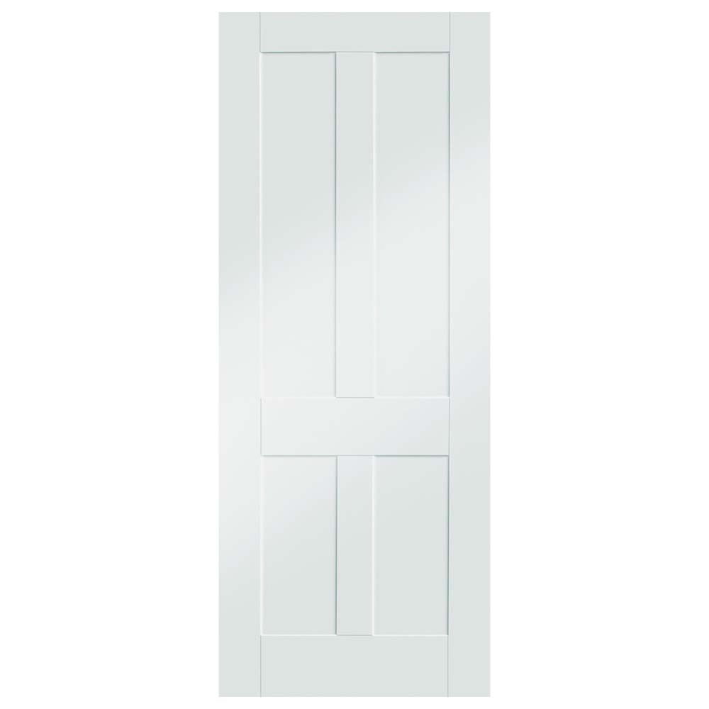 XL Joinery Victorian Shaker 4 Panel White Primed Internal Door