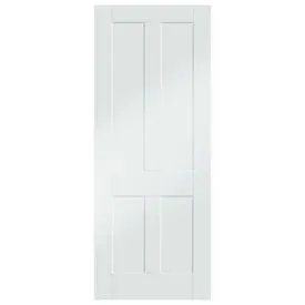 XL Joinery Victorian Shaker 4 Panel White Primed Internal Door