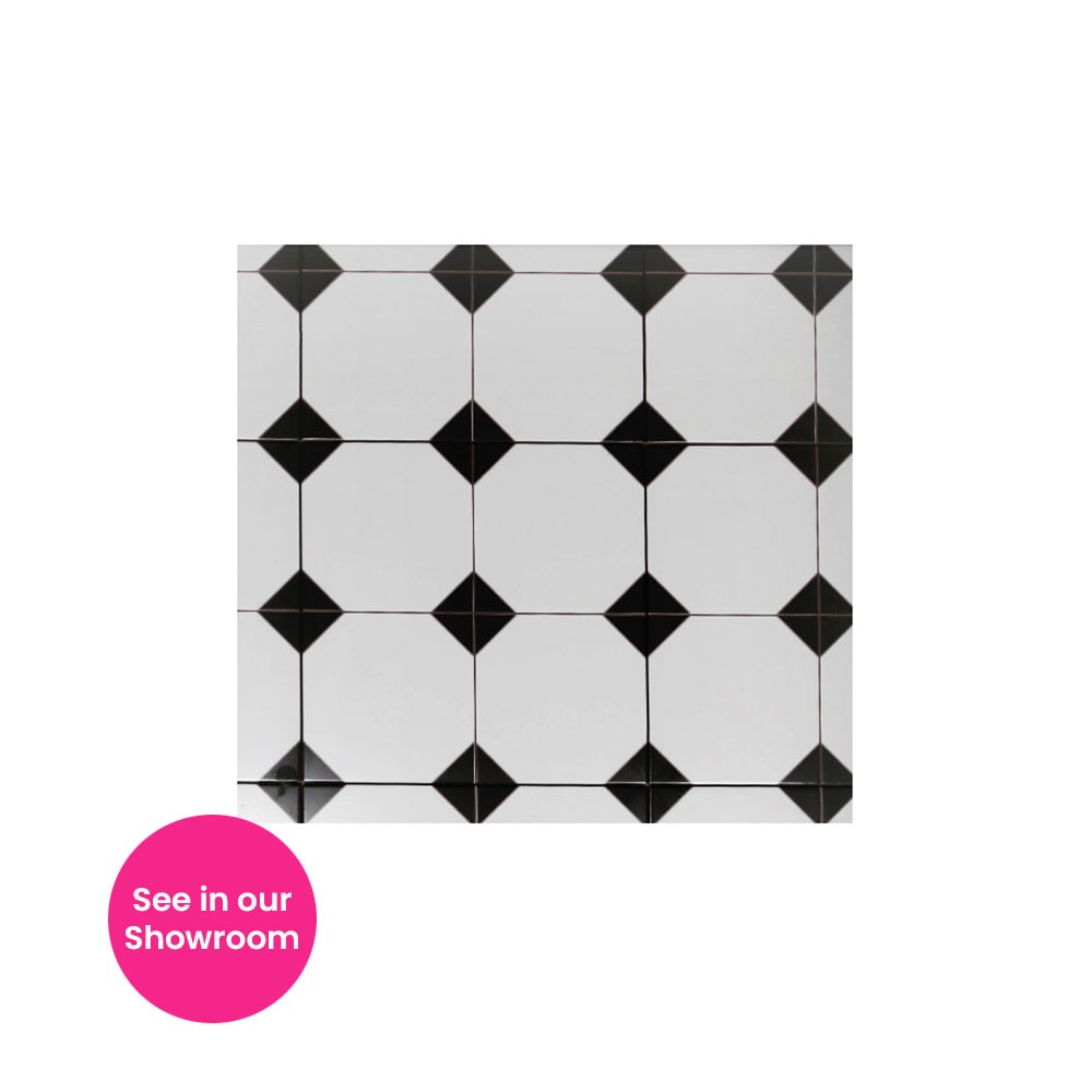 victorian_black_&_white_octagonal_floor_tile_450x450mm_showroom