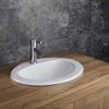 Vida 520mm x 430mm White Ceramic Oval Basin