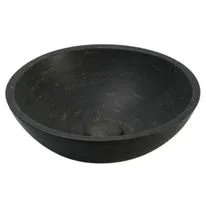 Vieste 300mm Natural Black Stone Round Basin