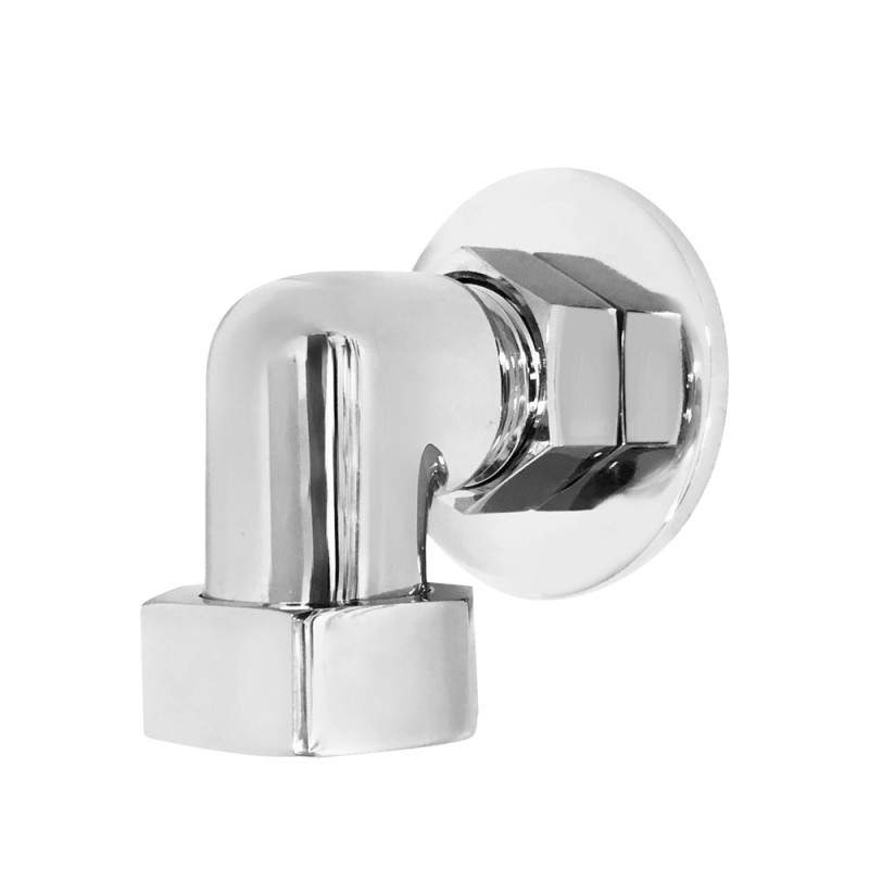Hudson Reed Chrome Back To Wall Shower Elbow