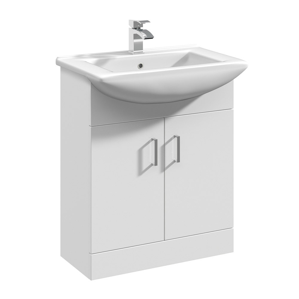 Nuie Mayford 650mm Free Standing Single Door Cabinet & Basin