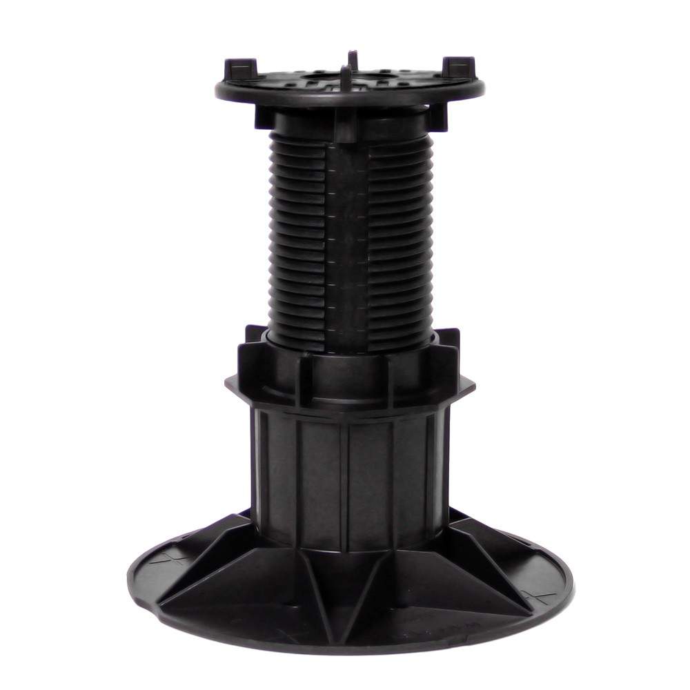 Wallbarn Black Balance Extra Adjustable Paving Pedestal - 137Mm To 227Mm Polypropylene