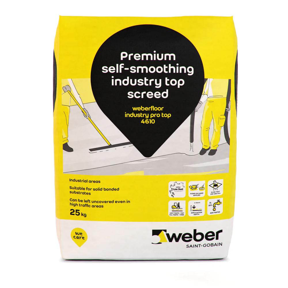 Weberfloor Industry Pro 4610 Premium Self-Smoothing Industry Top Screed - 25kg