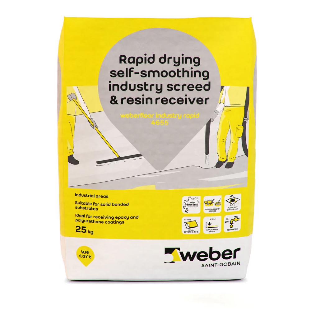 Weberfloor Industry Rapid Drying 4655 Self-Smoothing Industry Screed - 25kg